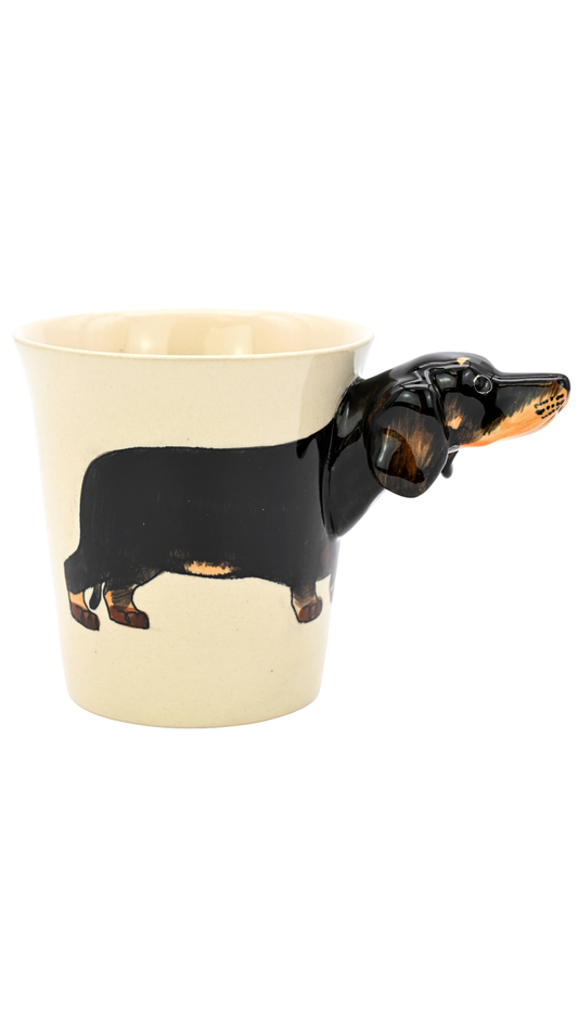 Black Dachshund Mug 10 oz