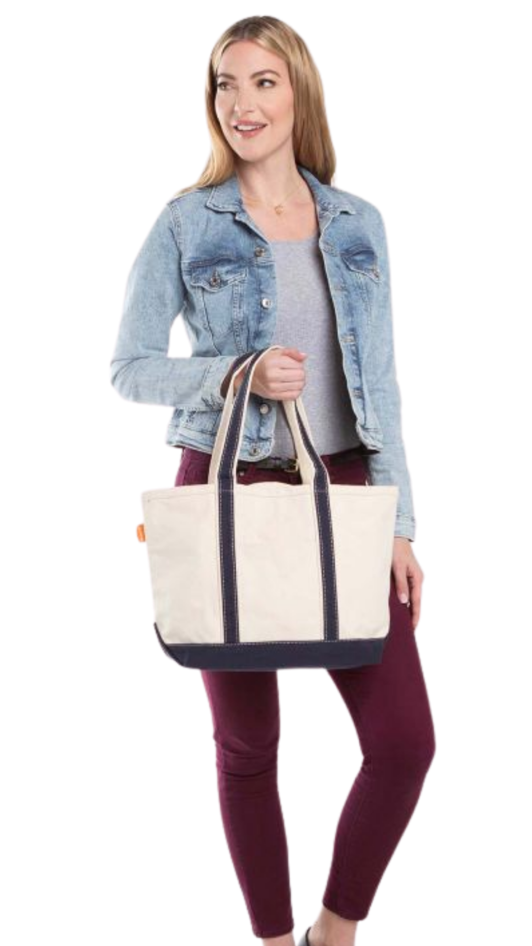 Navy Medium Classic Tote