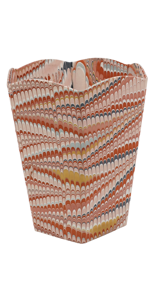 Marbled Scalloped Collapsible Basket - Twilight Mountain