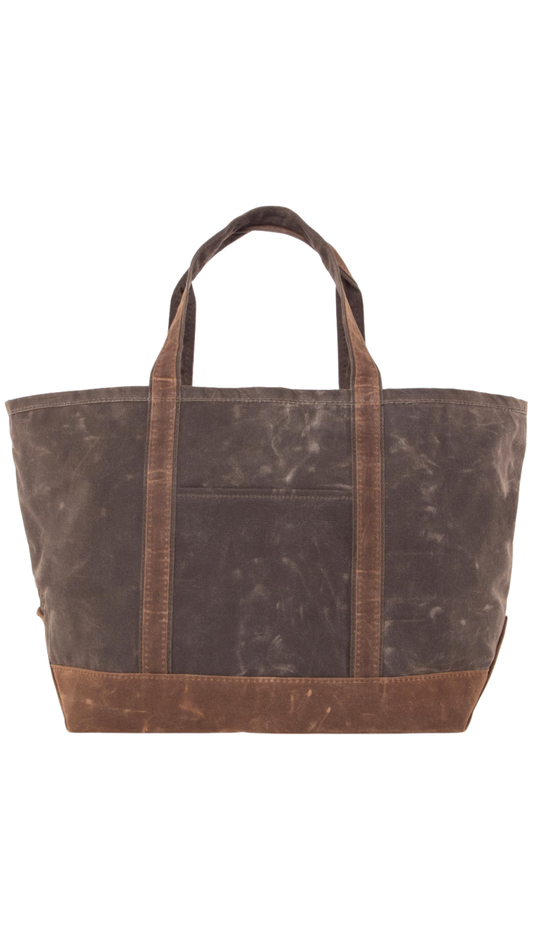 Olive Waxed Large Classic Tote