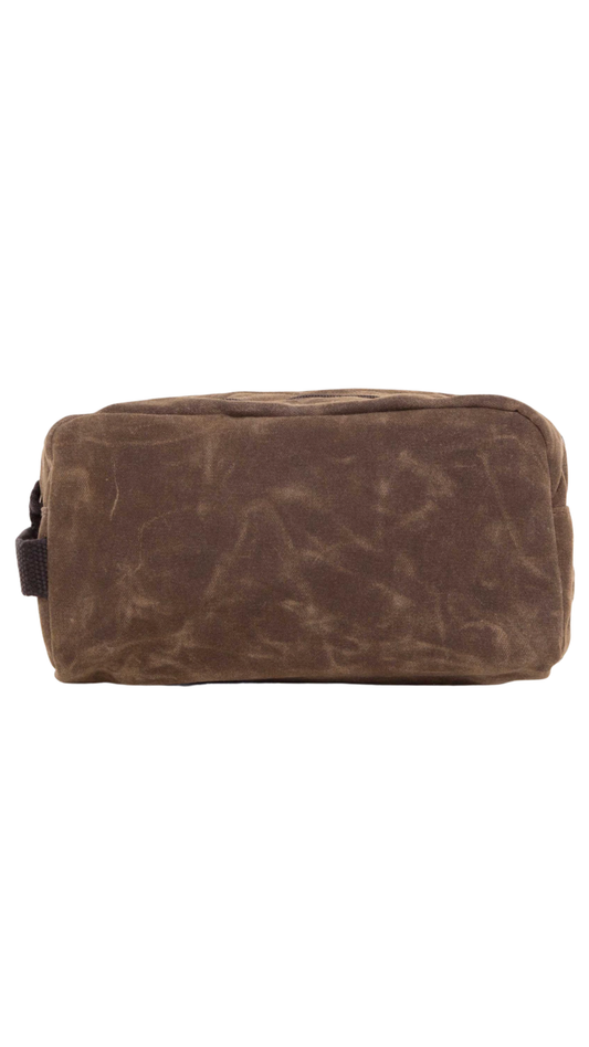 Khaki Waxed Travel Kit