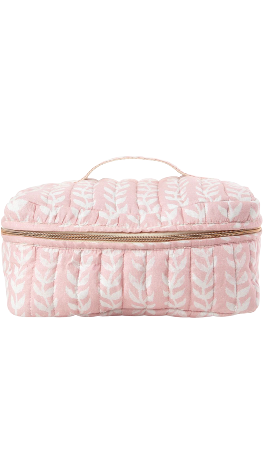 Powder Block Print Train Case