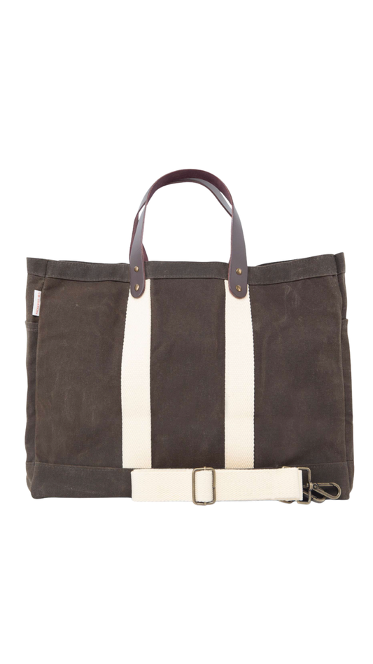 Olive Waxed Commute Tote