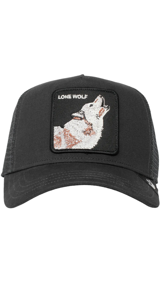 Black Lone Wolf Hat