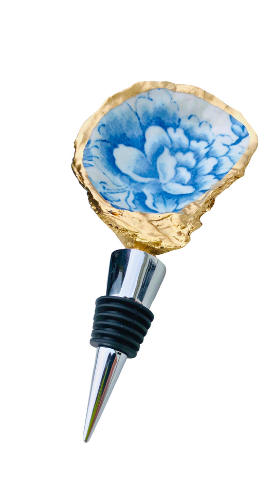 Chinoiserie Oyster Shell Wine Stopper