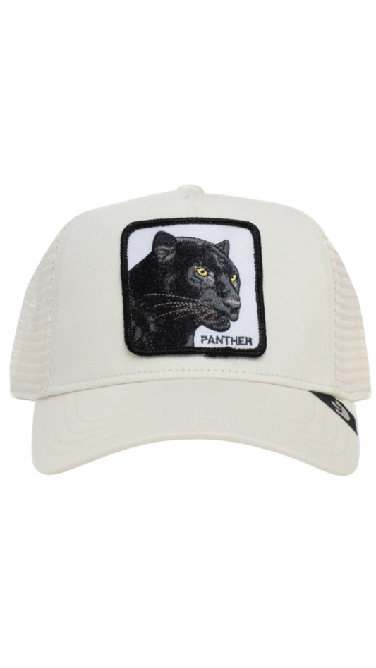 White The Panther Hat