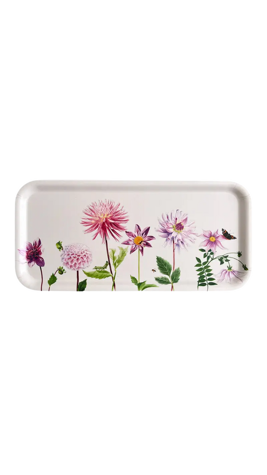 Dahlia Wood Serving Tray | 32x15cm