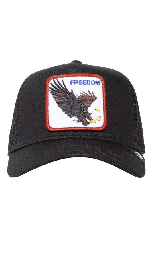 Black The Freedom Eagle Hat