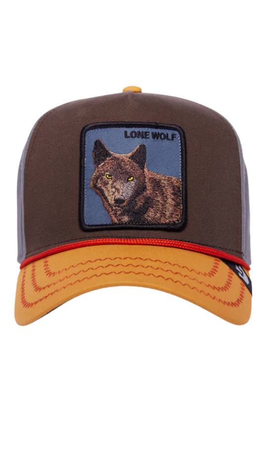 Brown Lone Wolf 100 Hat
