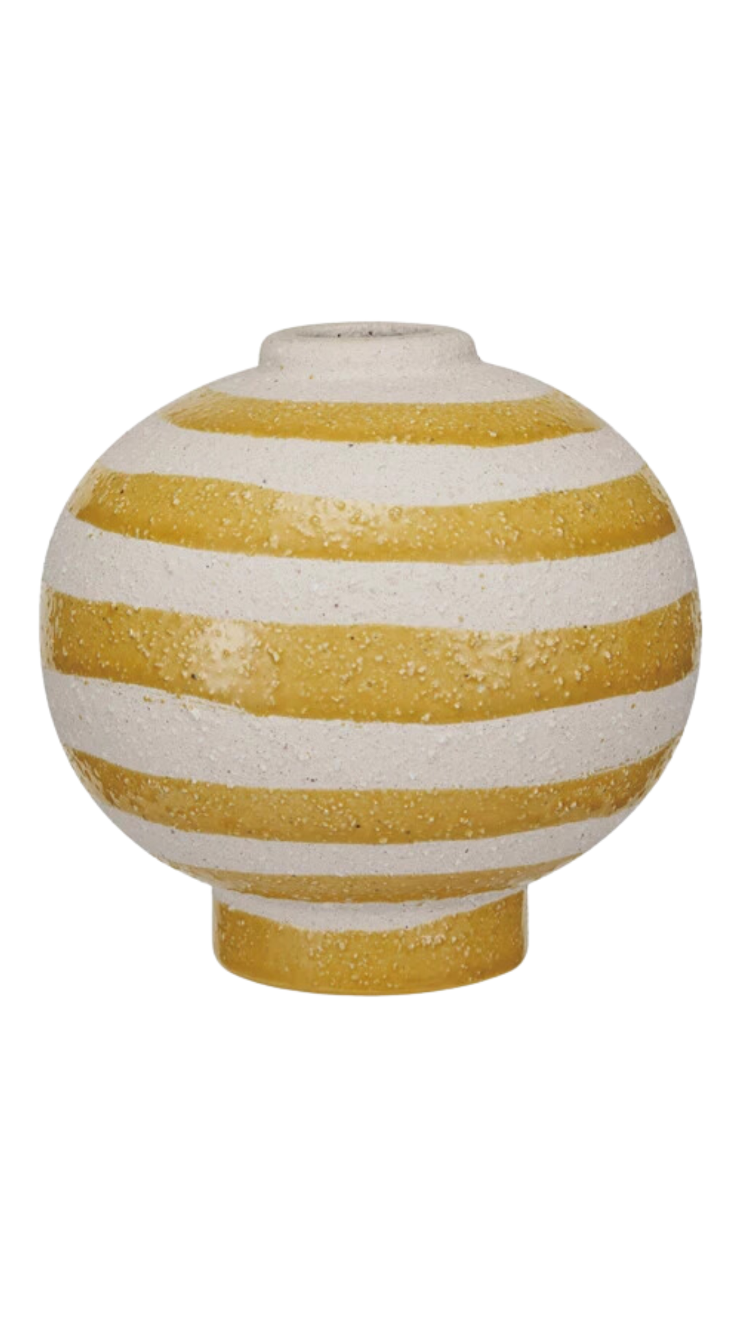 DF8790 Stoneware Vase w/ Stripes