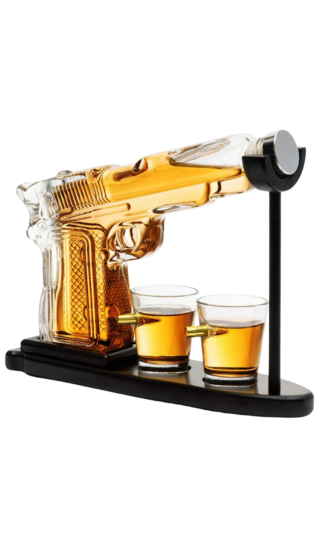 Pistol Decanter w/ Bullet Glasses