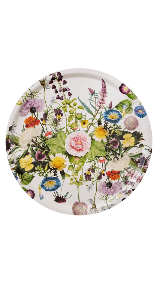 A Flower Garden Serving Tray | 38"