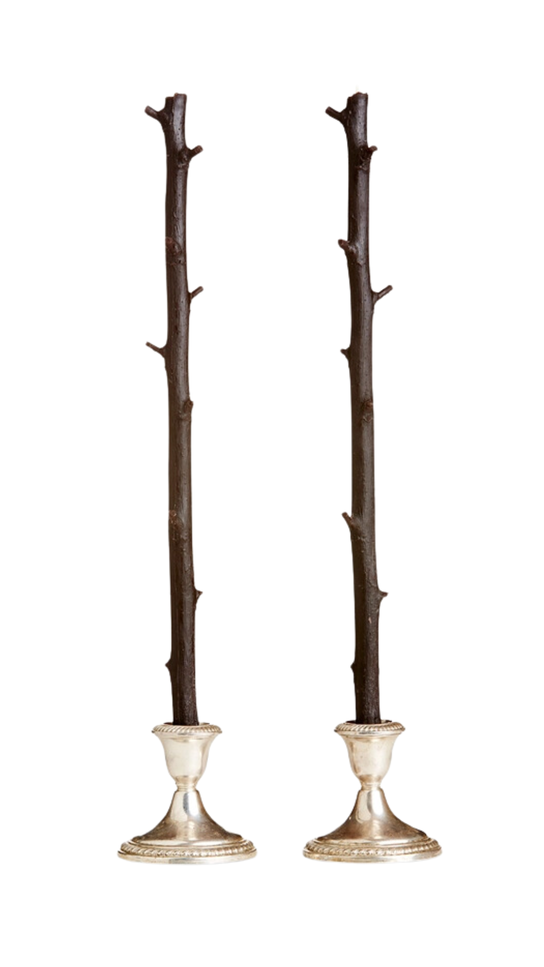 Stick Candles Hickory Pair