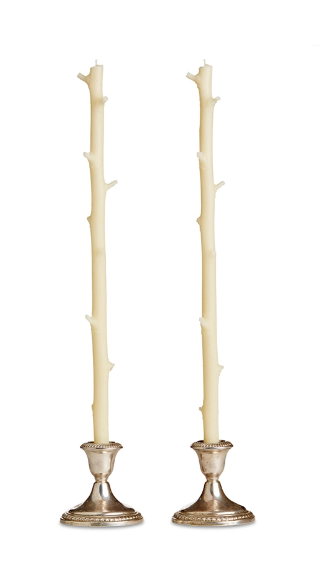 Stick Candles Hickory Pair