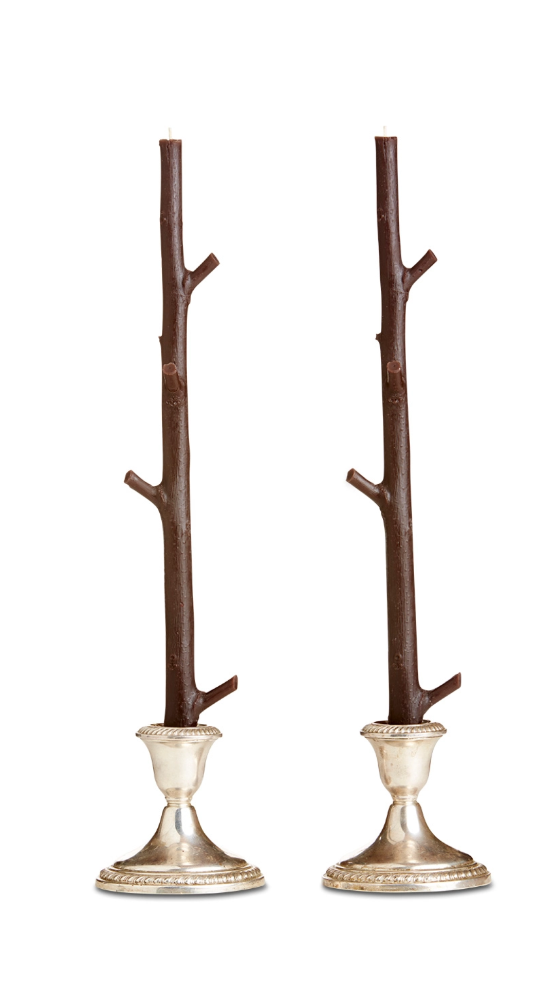 Stick Candles Maple Pair