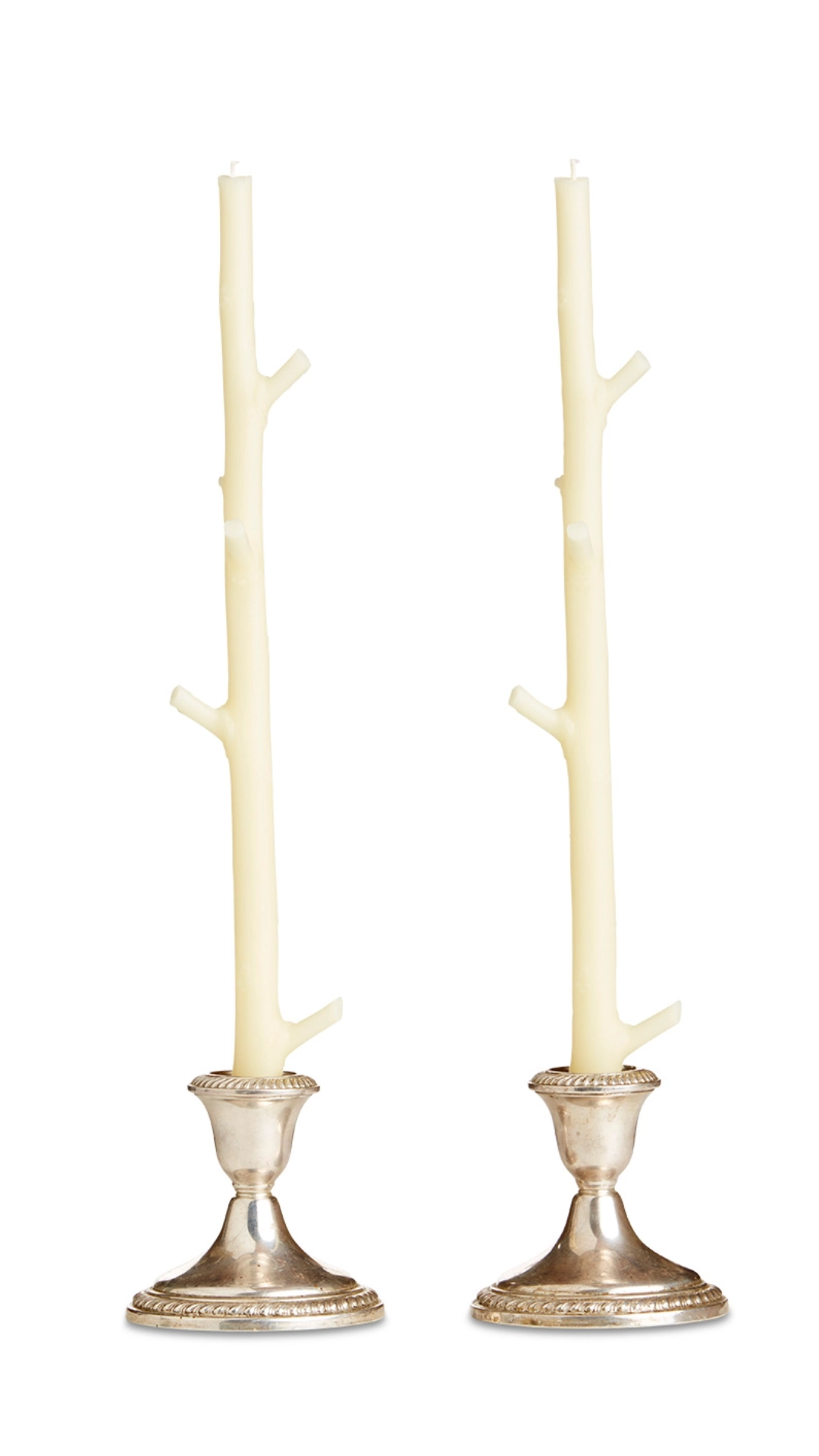 Stick Candles Maple Pair