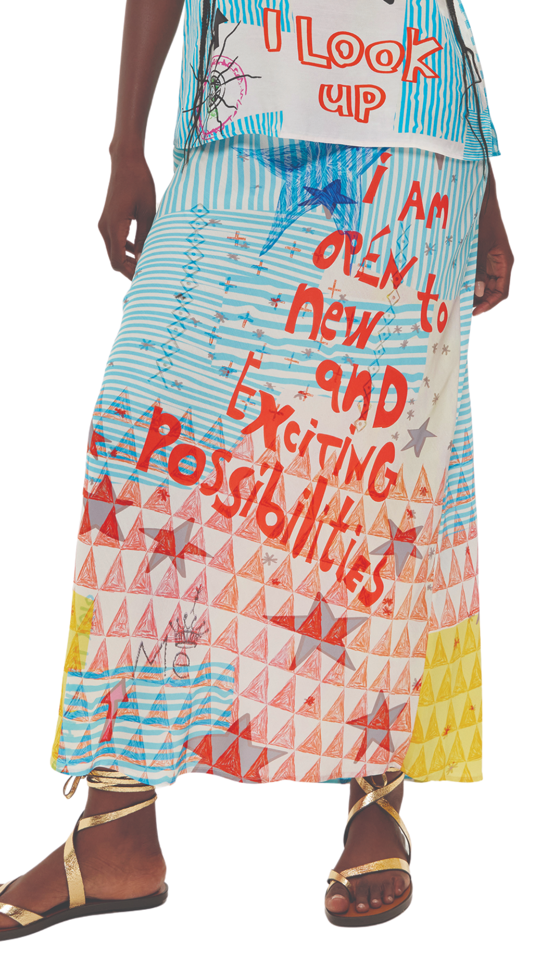 Blakely Runic Whisper Slip Skirt