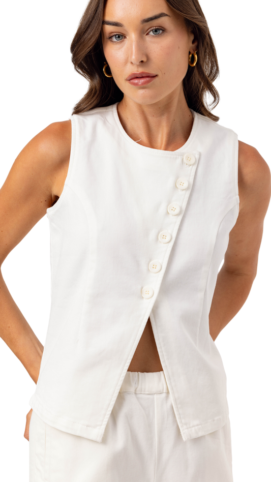Denim Silken Vest
