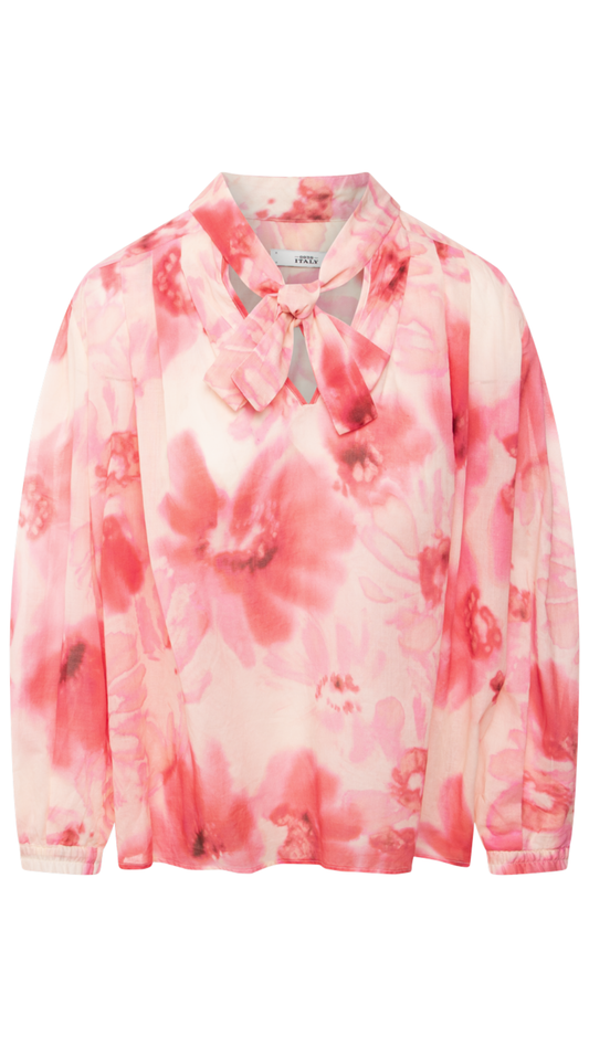 Pink Floral Print Anouk Blouse