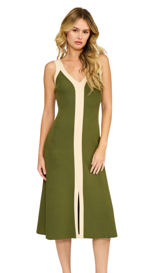Analise Colorblock Midi Dress