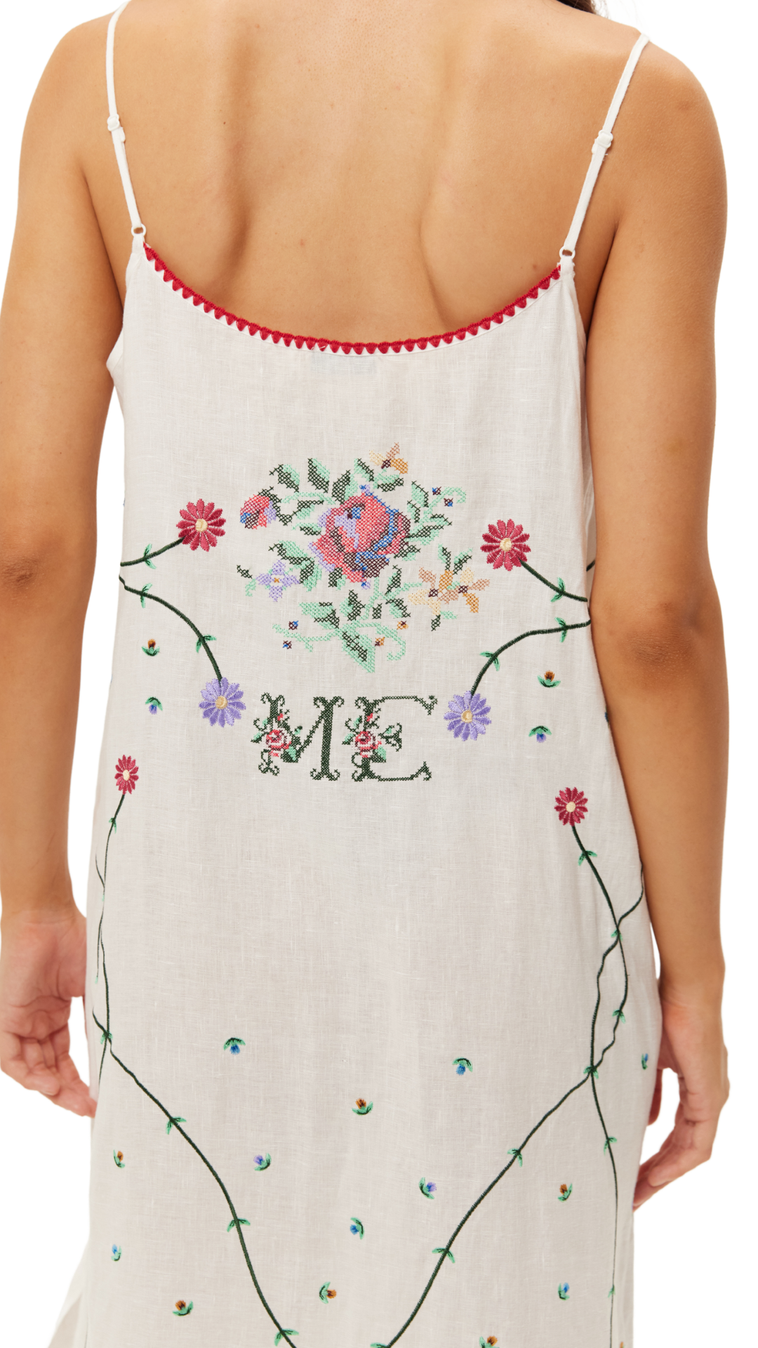 Lauren Embroidered Linen Dress