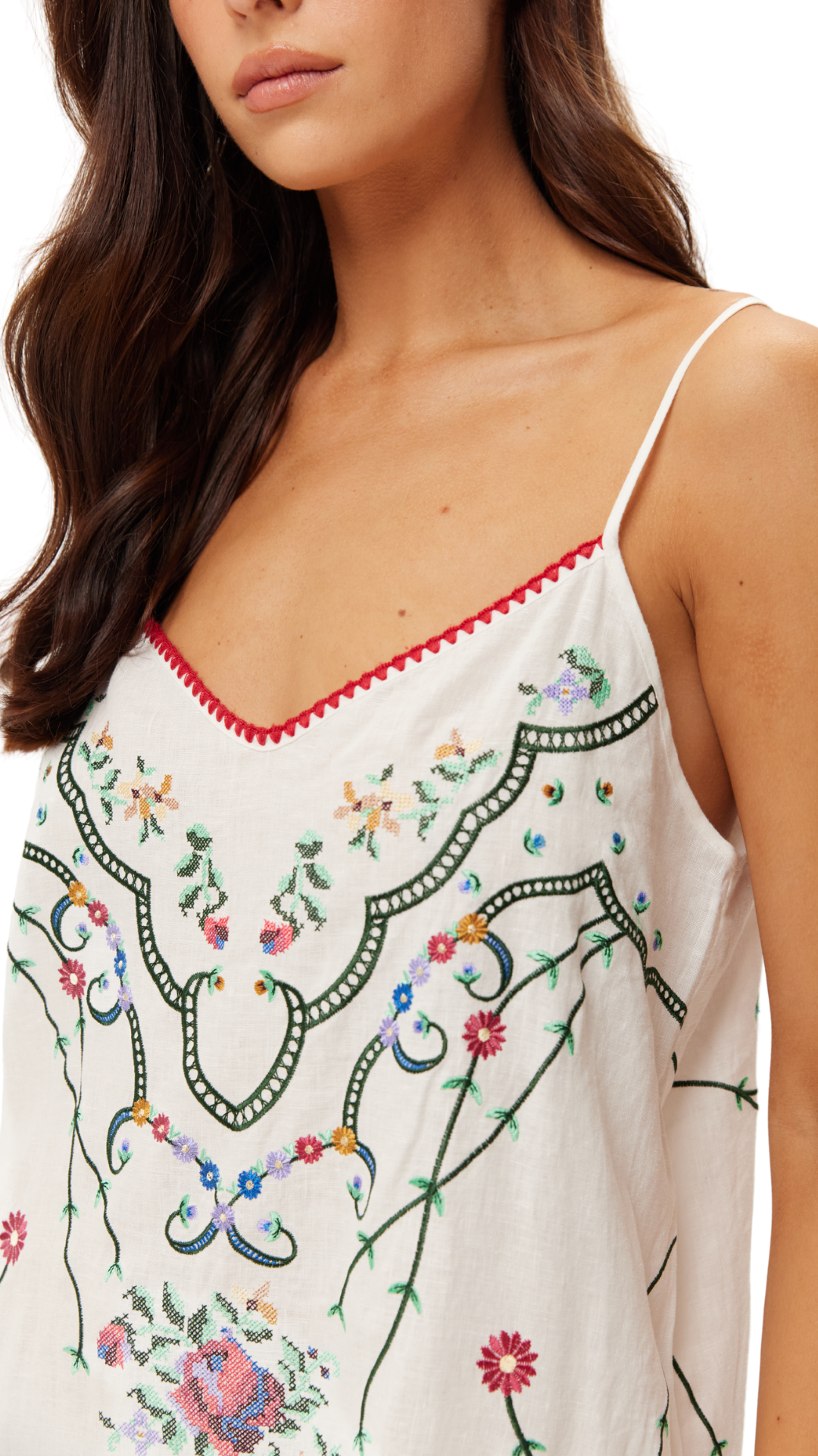 Lauren Embroidered Linen Dress