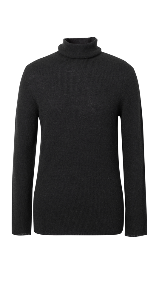 Black Slim Fit Cashmere Sweater