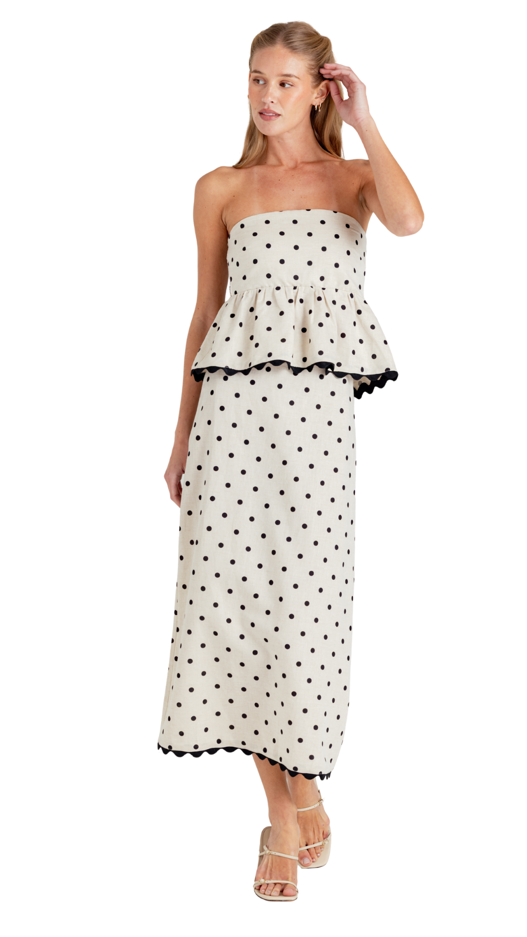 Polka Dot Davis Top