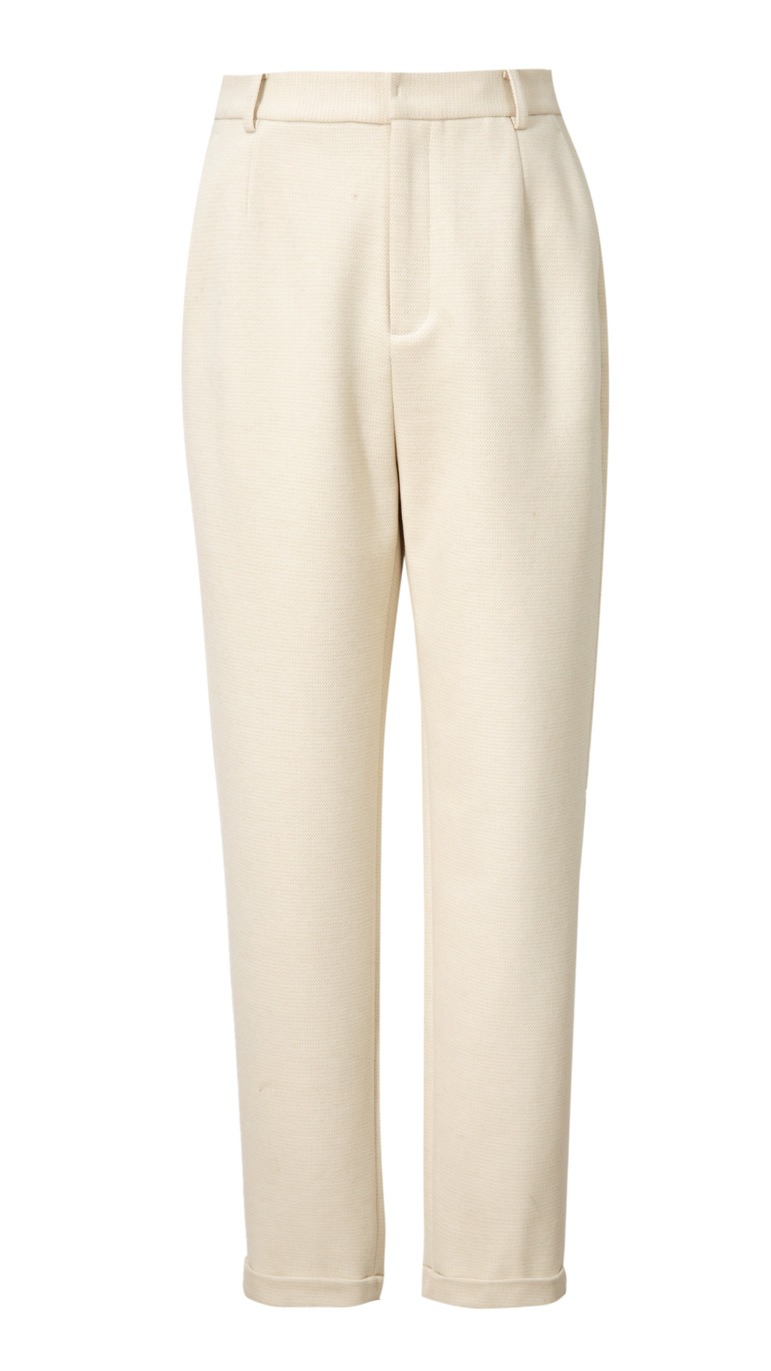 Ivory Tapered Trousers