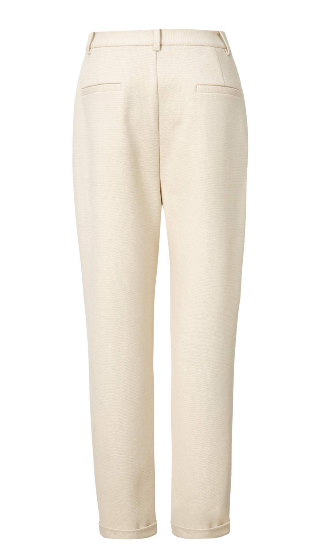 Ivory Tapered Trousers