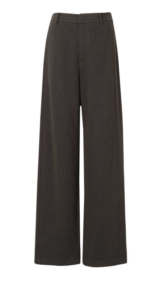 Cocoa Brown Straight Leg Pants