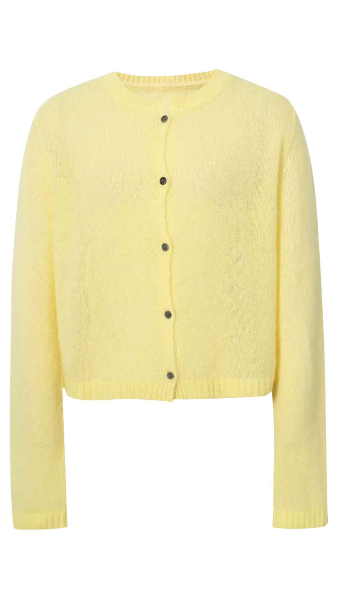 Sunshine Yellow Silk-Cashmere Cardigan