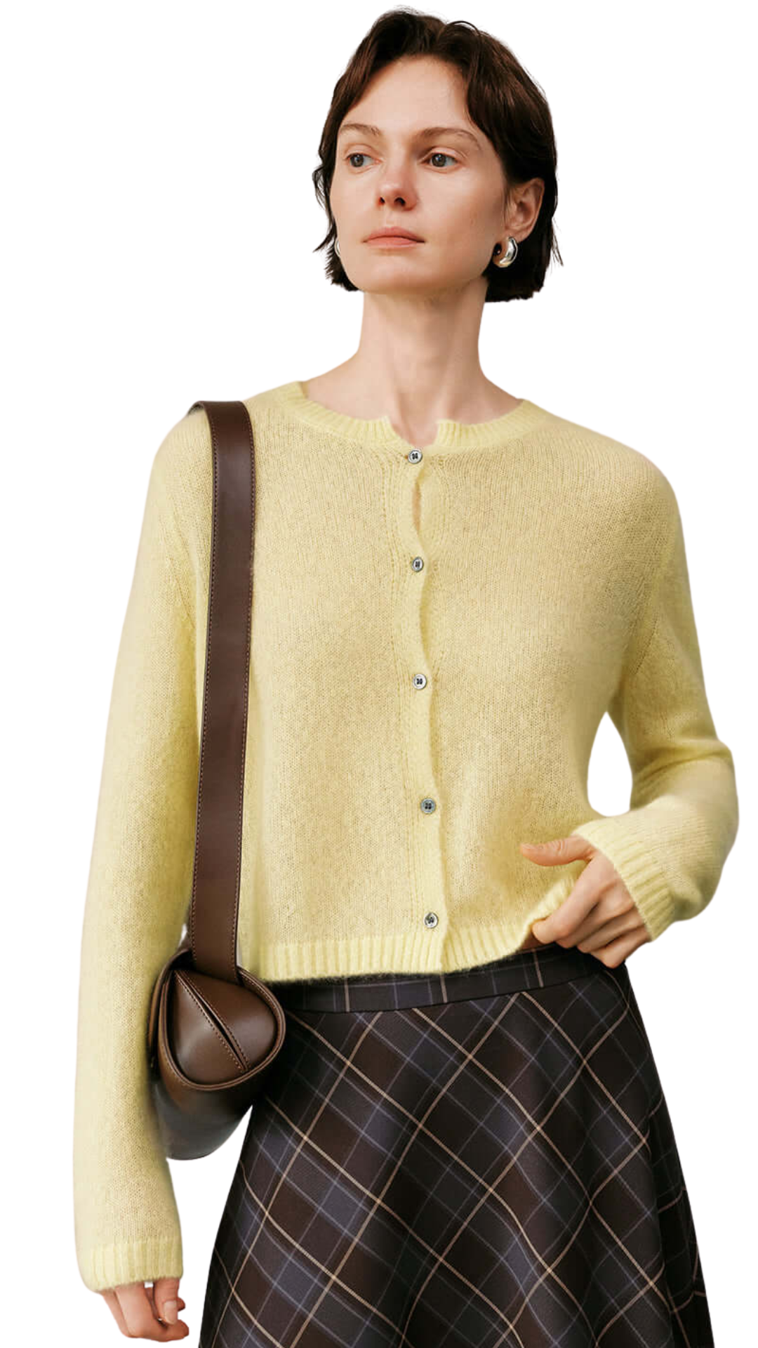 Sunshine Yellow Silk-Cashmere Cardigan