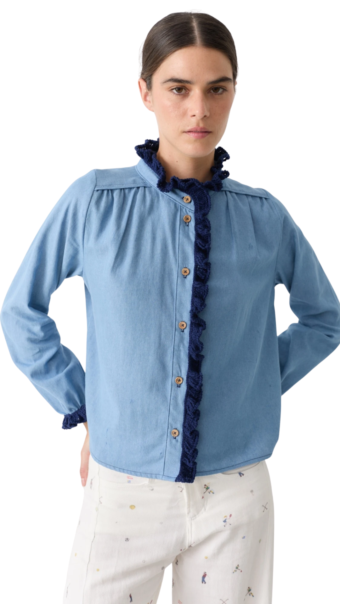 Swim Jean Crochet Shirt
