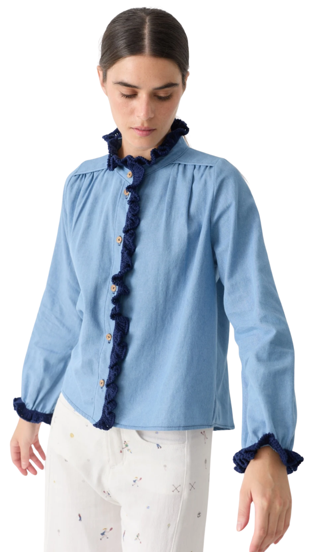 Swim Jean Crochet Shirt