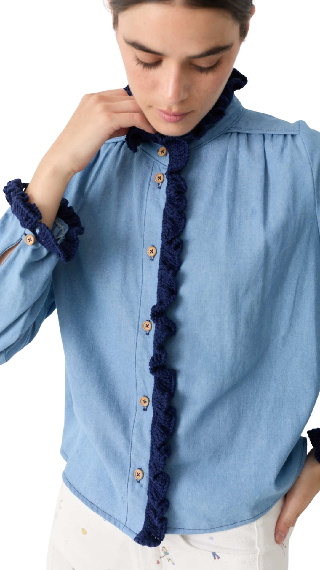 Swim Jean Crochet Shirt