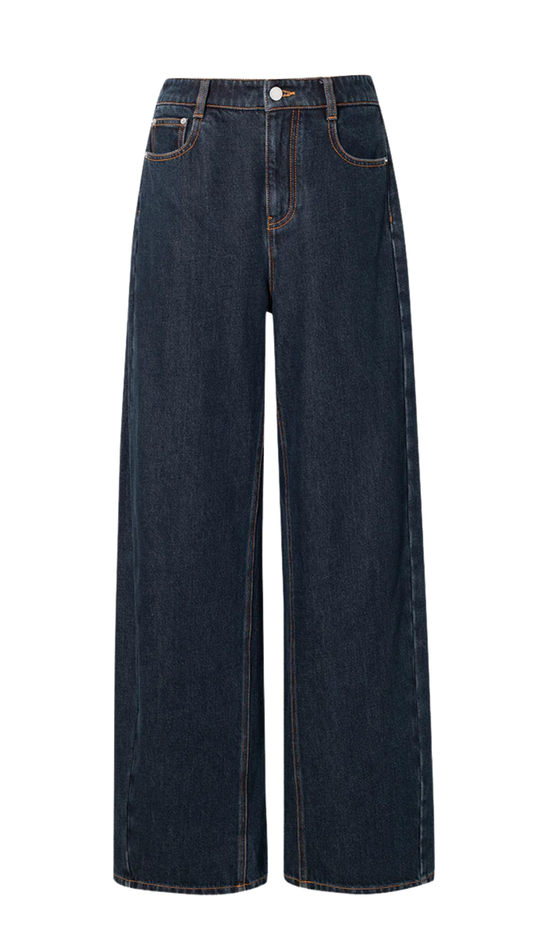 Dark Navy Wide Leg Jeans