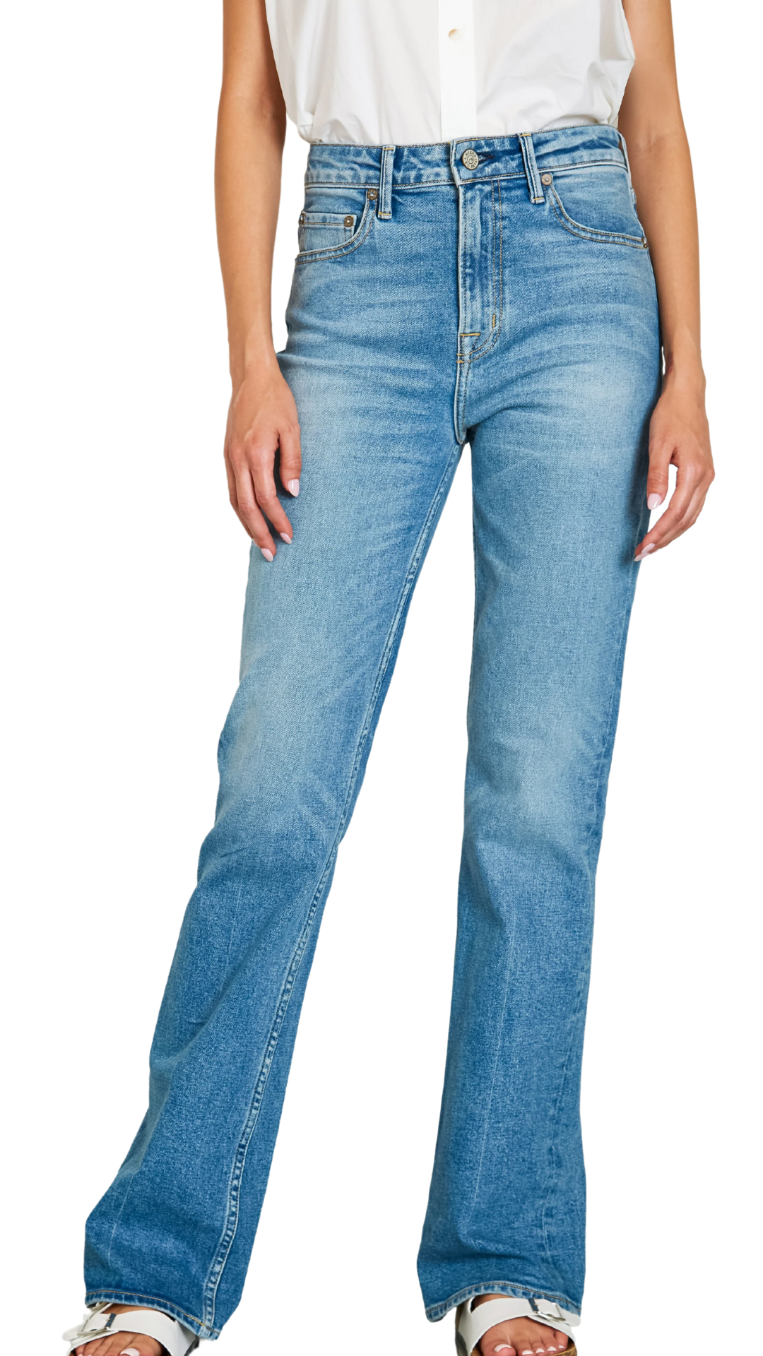 Celine High Rise Bootcut Jean - Gretna