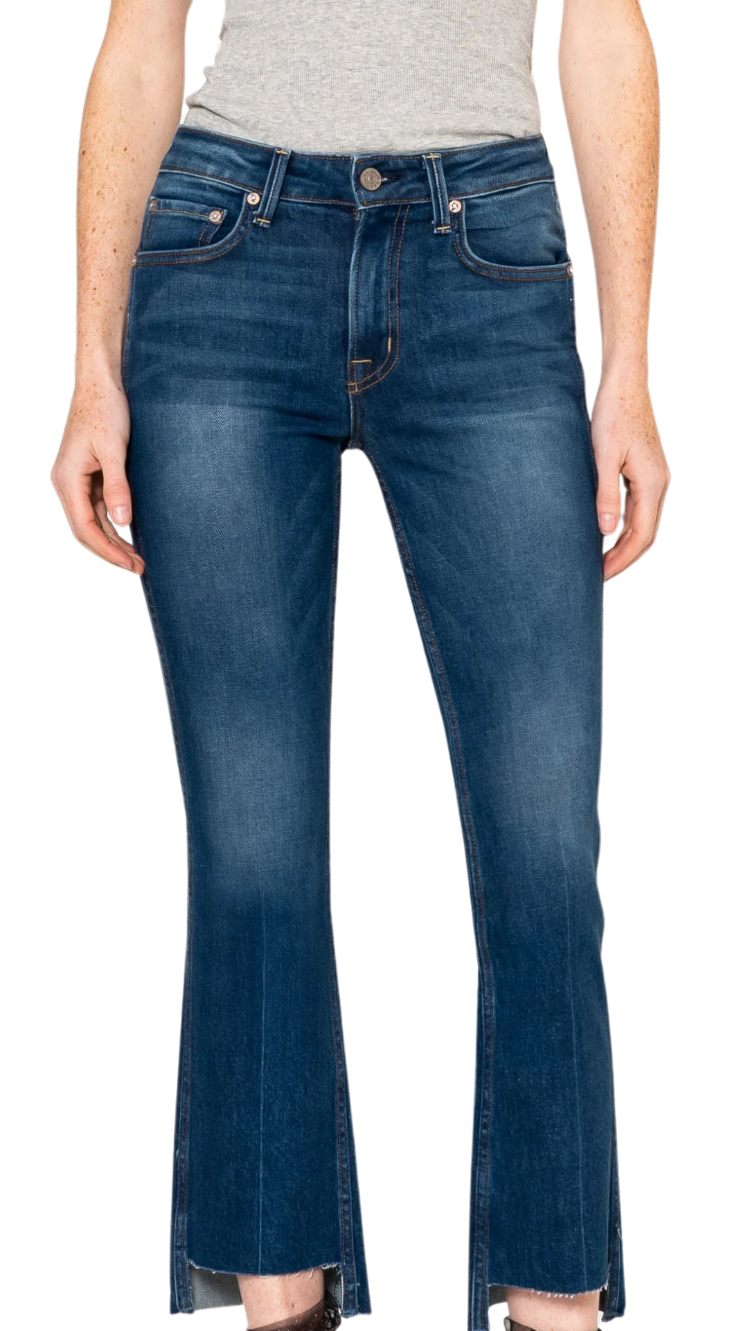 Farrah Mid Rise Kick Flare Jean - Cincinnati