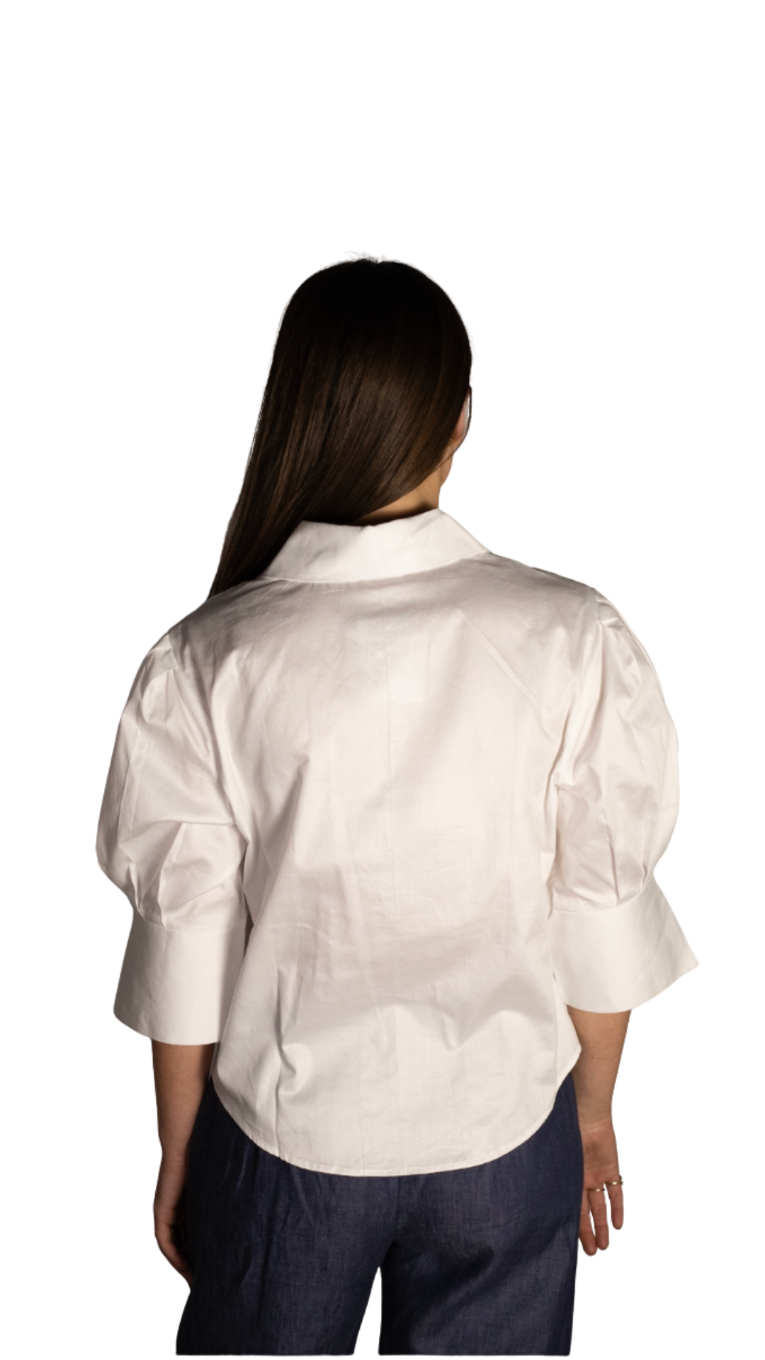 Rudie White Cuff Sleeve Top