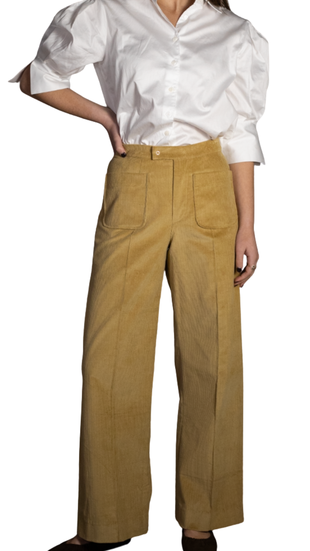Emma Mustard Corduroy Pants