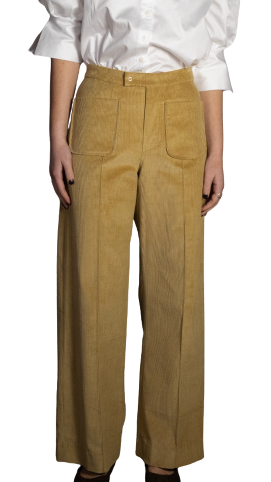 Emma Mustard Corduroy Pants