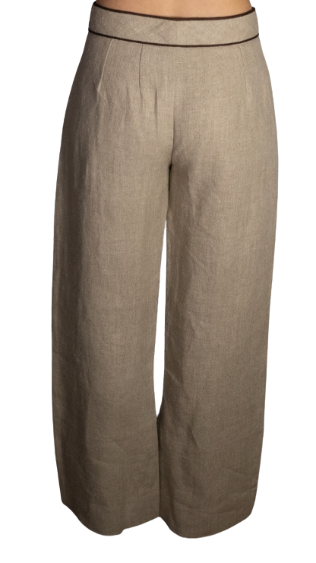Suzanne Chocolate Grograin Trim Pants