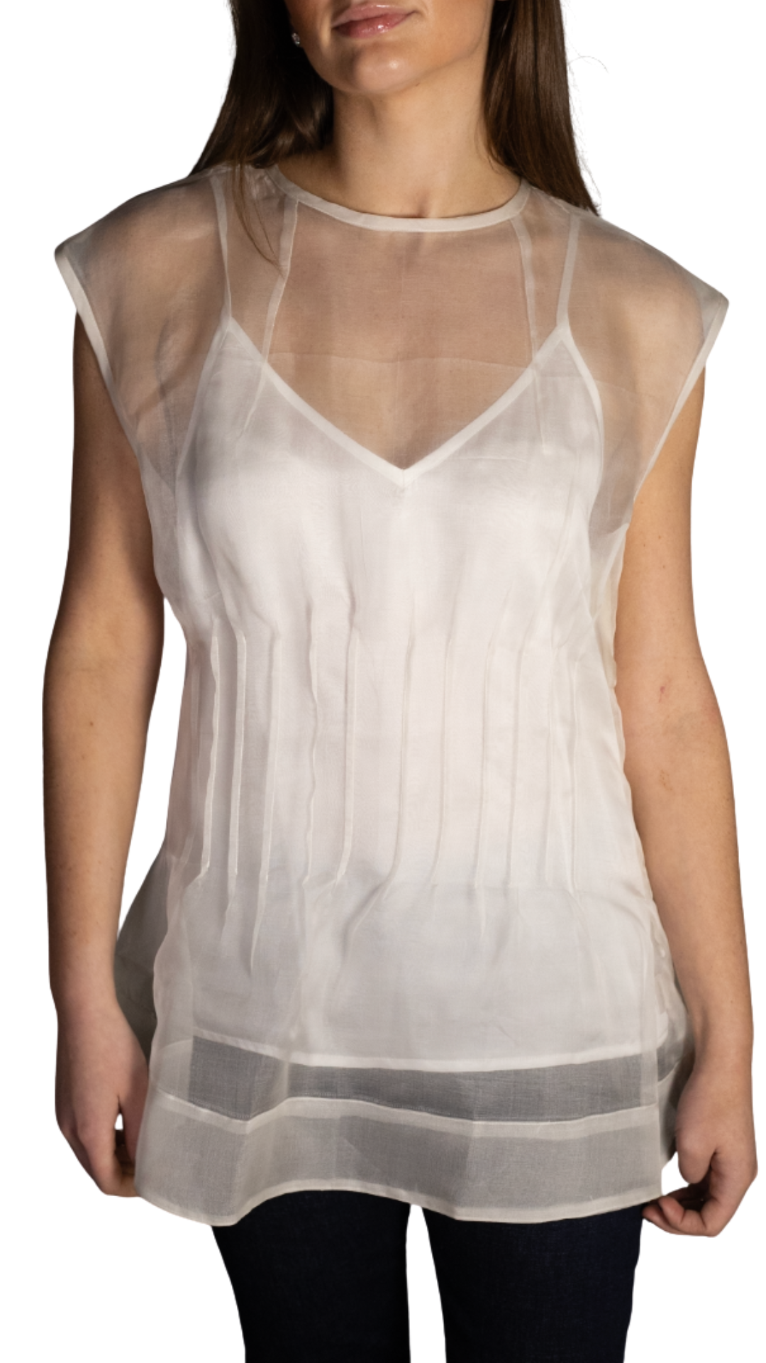 Anna Cream Overlay Top