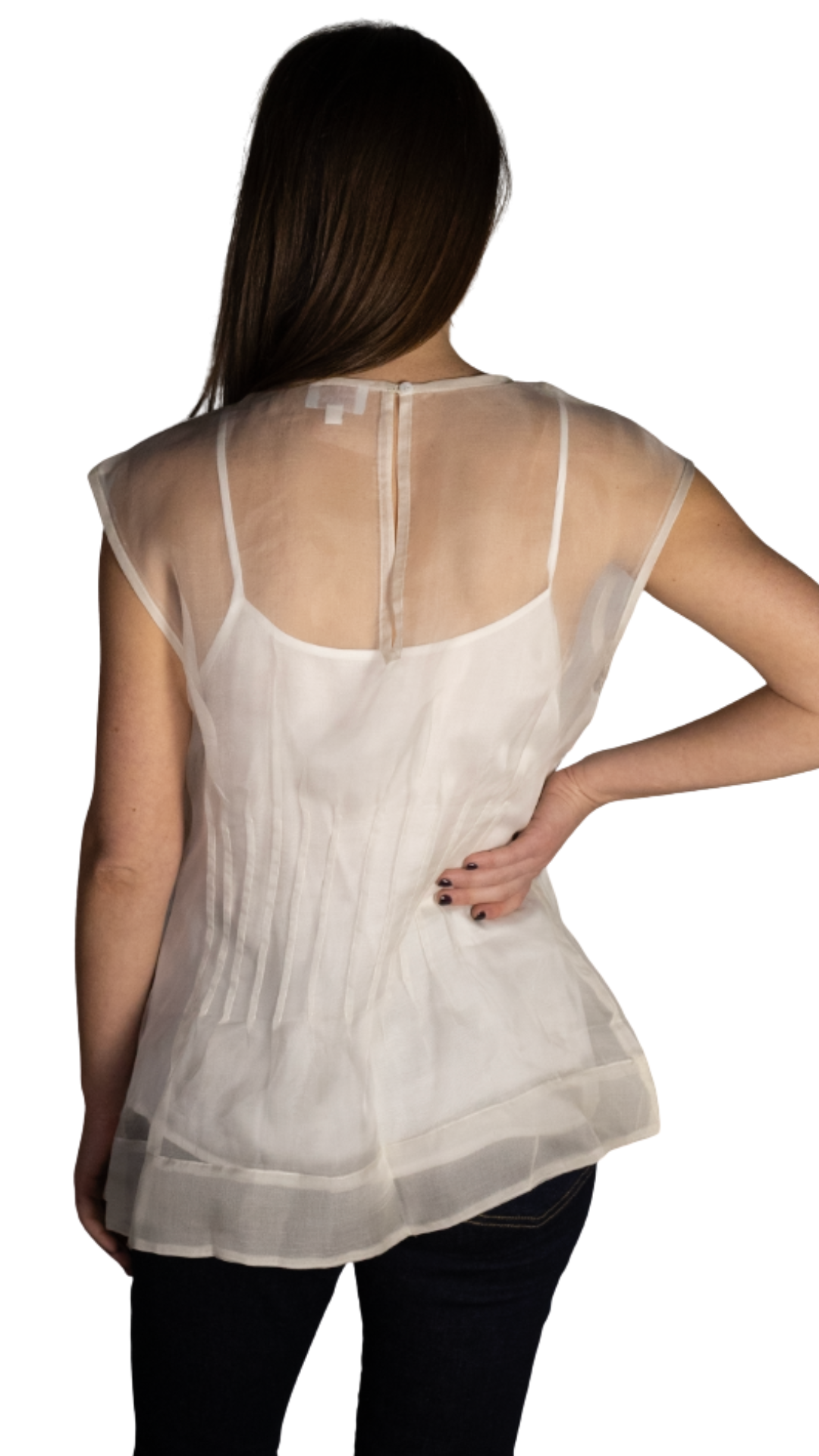 Anna Cream Overlay Top