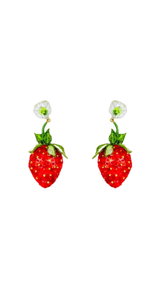 All Star Strawberry Earrings