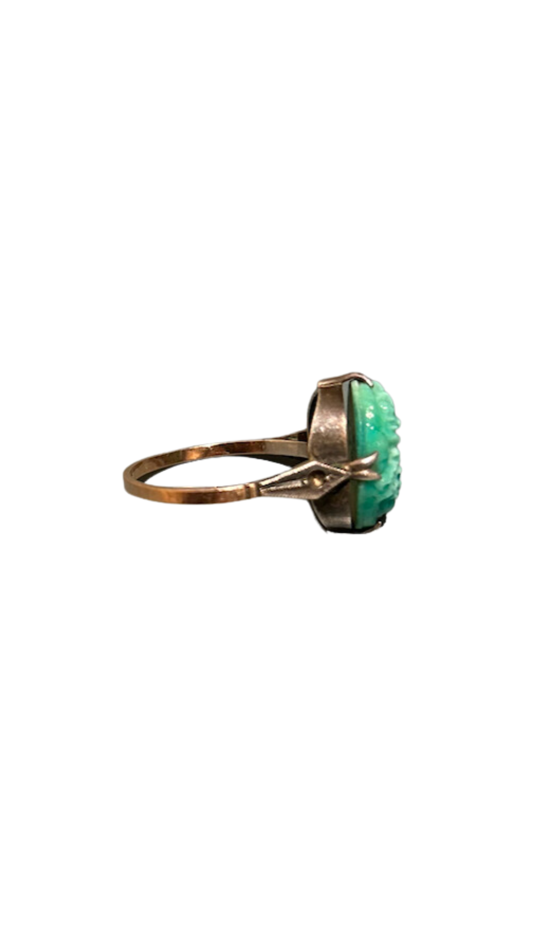 528 Carved Jade Ring