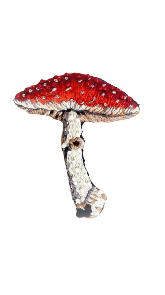 Fly Amanita Mushroom Brooch