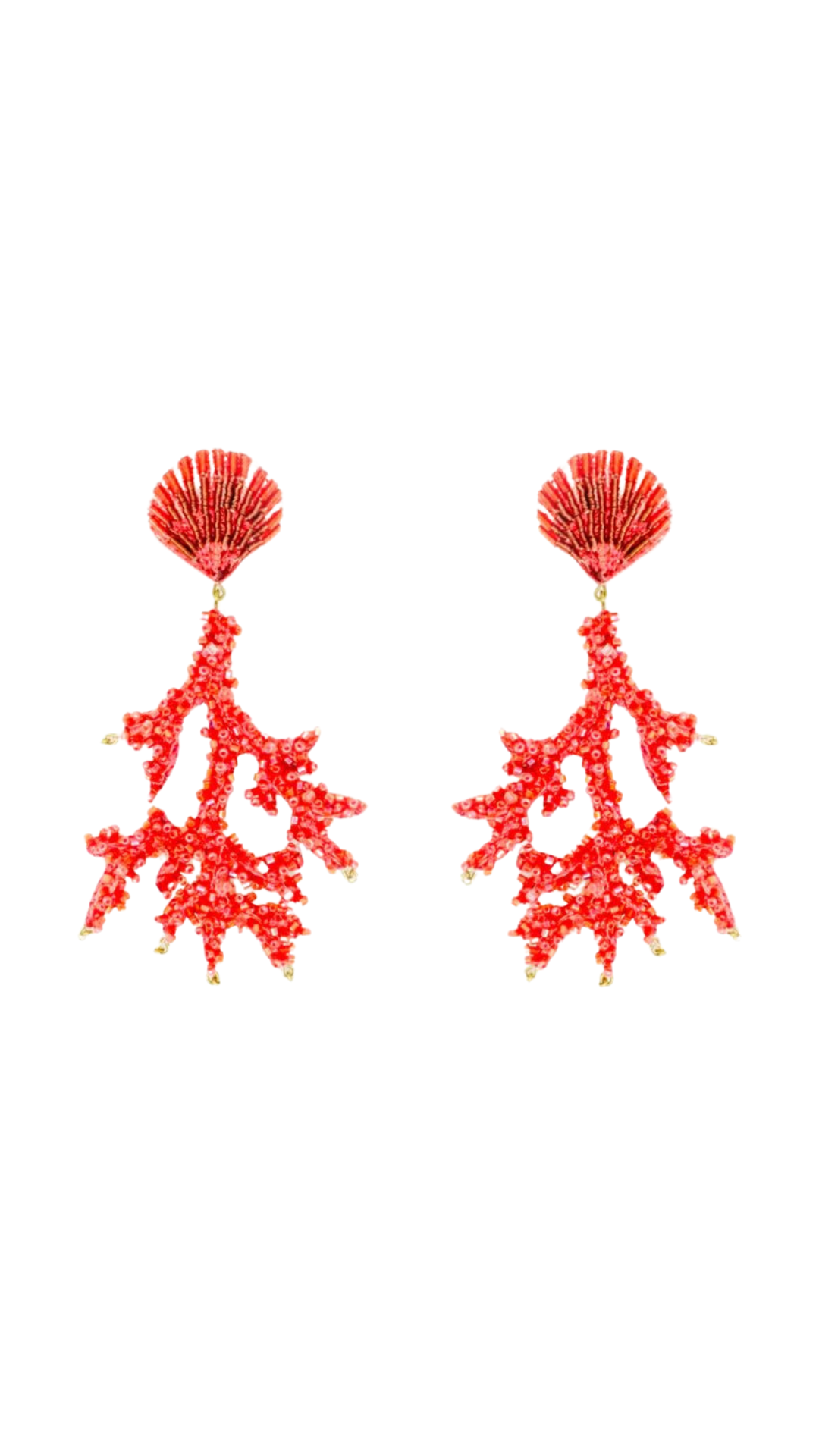 Finger Coral Earrings