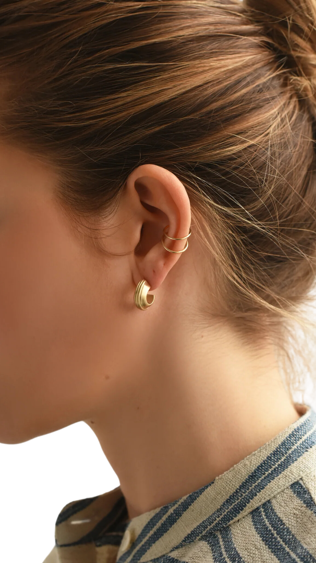 EA-TL-86 Brass Stud Earring